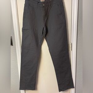 Weathenproof Men's Dark Gray Cargo Pants. EC. SZ 32x34. Relaxed Fit.
